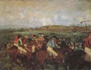 Edgar Degas The Gentlemen's Race Before the Start (mk09) oil painting artist
